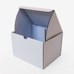 Caja de cartón automontable 13/1 blanca