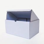 Caja de cartón automontable 14/1 blanca