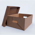 Caja de cartón automontable PACT3 kraft