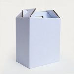 Caja de cartón automontable 6 botellas blanca C6A