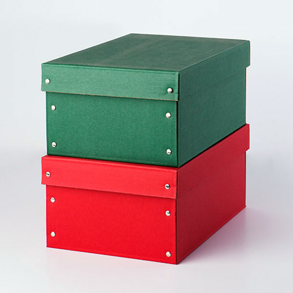 Cajas de cartón con tapa y fondo de colores CNP