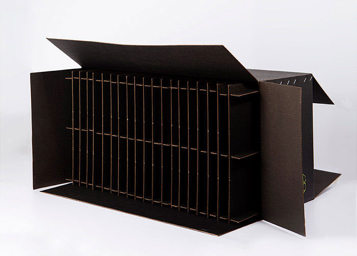 Caixa de cartró especial impresa amb tinta negra conductiva per a components electrònics,